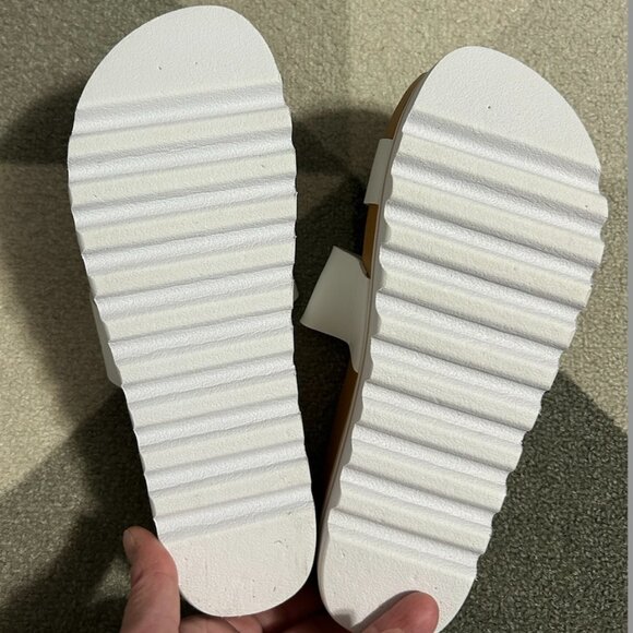 REEF White Platform Cushion Vista Sandals Women's Size 8 - Picture 10 of 11